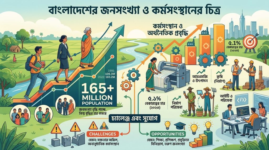 বাংলাদেশের জনসংখ্যা ও কর্মসংস্থান